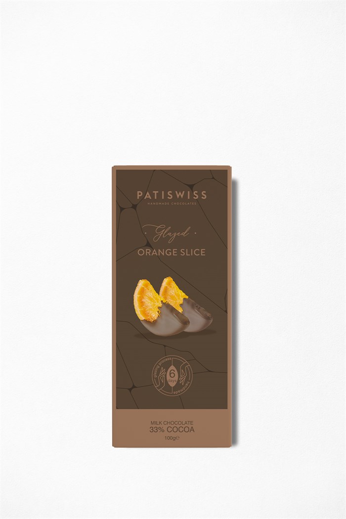 Glazed Serisi Sütlü Çikolatalı Portakal Dilimi 100 g