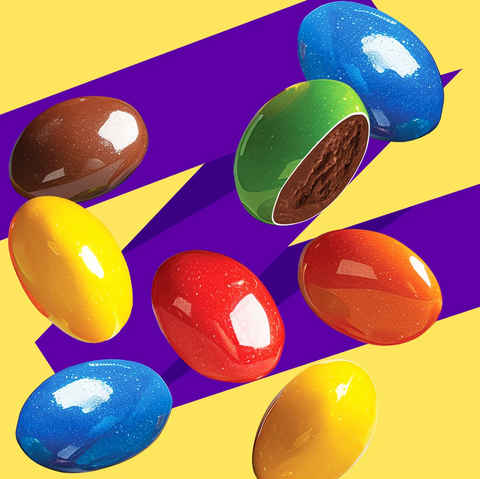 Patislove Renkli Şeker Kaplı Sütlü Çikolatalı Draje, 90G x 3 Adet