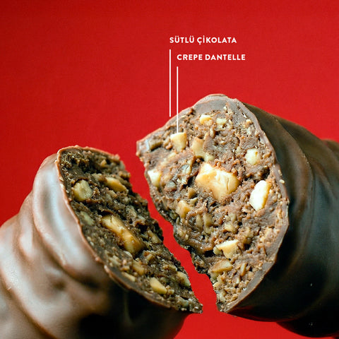 Juva Fındıklı, Kakaolu ve Krep Kırıklı Sütlü Çikolata Bar, 30G