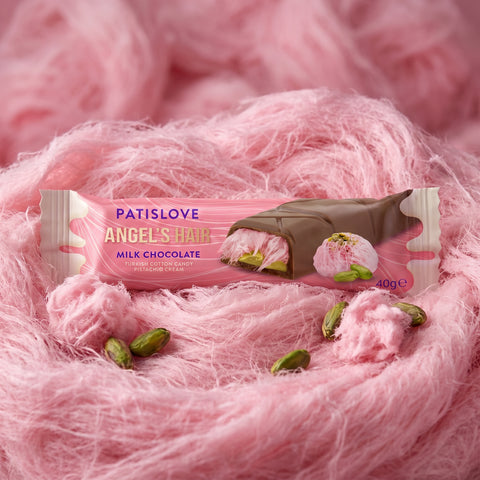 Antep Fıstıklı Krema ve Pişmaniye Dolgulu Sütlü Çikolata, 40G