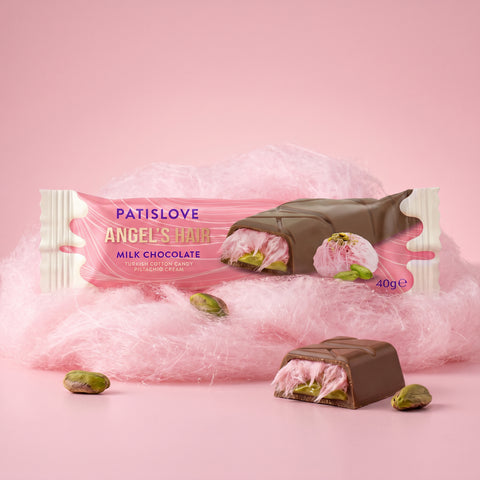 Antep Fıstıklı Krema ve Pişmaniye Dolgulu Sütlü Çikolata, 40G