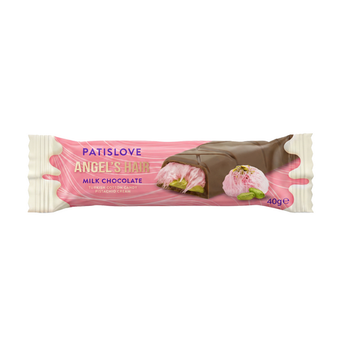 Antep Fıstıklı Krema ve Pişmaniye Dolgulu Sütlü Çikolata, 40G