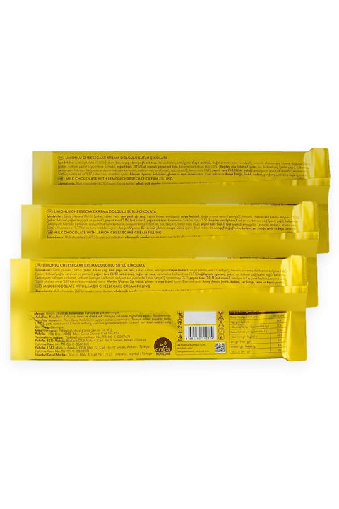 Limonlu Krema Dolgulu Sütlü Çikolata, 240G X 3 Adet