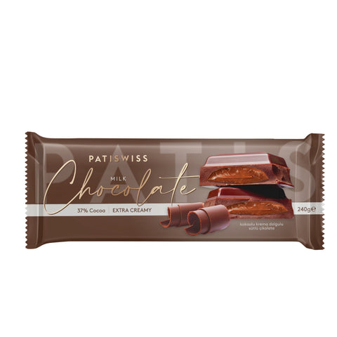 Kakao Krema Dolgulu Sütlü Çikolata, 240G