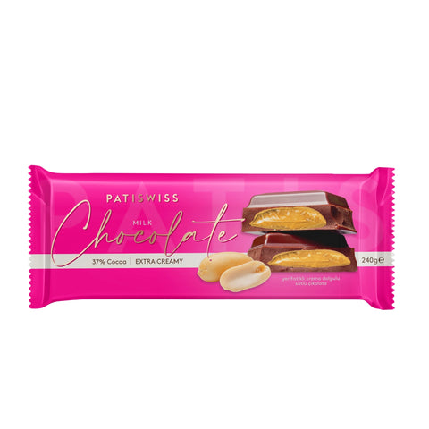 Yer Fıstıklı Krema Dolgulu Sütlü Çikolata, 240G