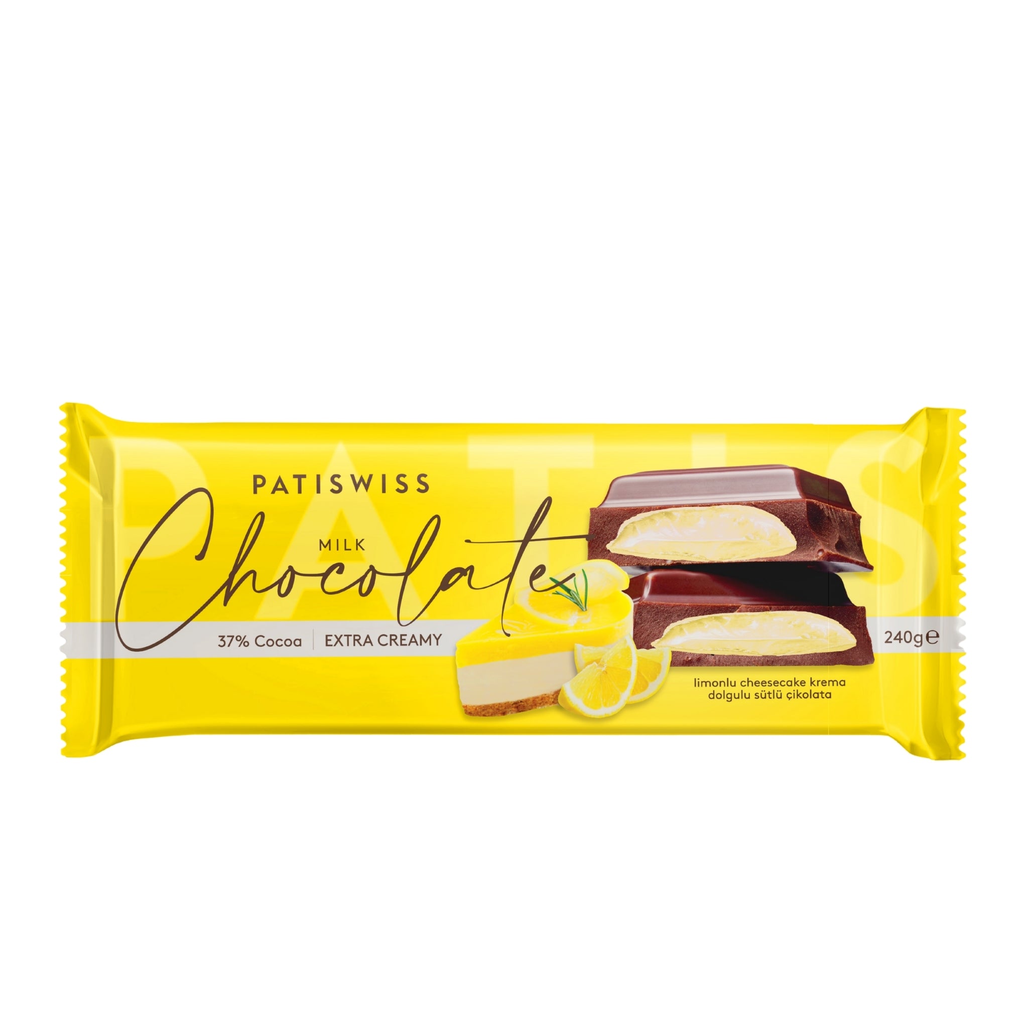 Limonlu Krema Dolgulu Sütlü Çikolata | PATISWISS – Patiswiss