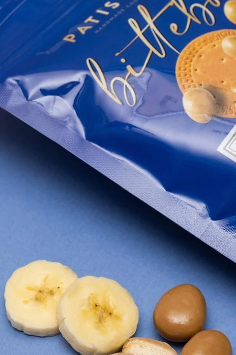 Muz Aromalı Karamelli Beyaz Çikolatalı Bisküvi Draje 120G X 6 Adet