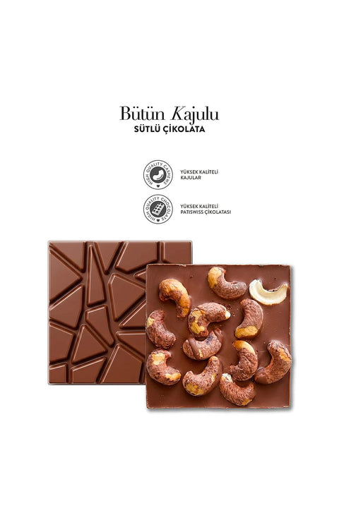 Bold Bütün Kajulu Sütlü Çikolata 100G X 3 Adet