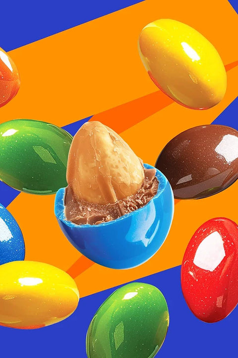 Patislove Renkli Şeker Kaplı Sütlü Çikolatalı Bütün Yer Fıstığı Draje, 90G X 6 Adet