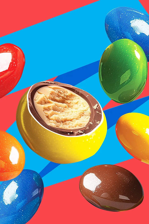 Patislove Renkli Şeker Kaplı Sütlü Çikolatalı Yer Fıstığı Krema Draje, 90G X 6 Adet