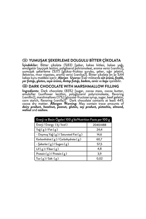 Patislove Heart Chocolate Bomb – Marshmallow Dolgulu Kalp Sıcak Çikolata, 35G X 6 Adet