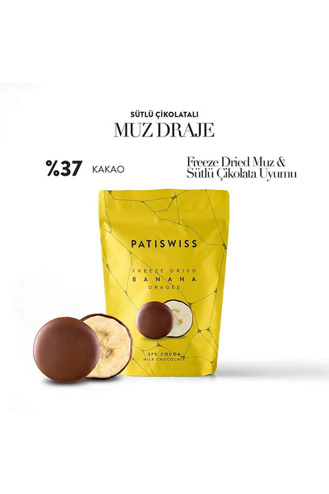 Sütlü Çikolatalı Muz Draje 80G X 6 Adet