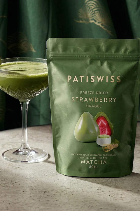 Matcha & Beyaz Çikolata Çilek Draje 80G X 3 Adet