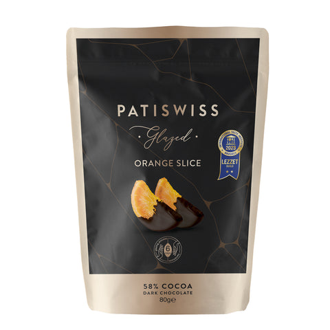 Glazed Bitter Çikolatalı Portakal Dilimi, 80G