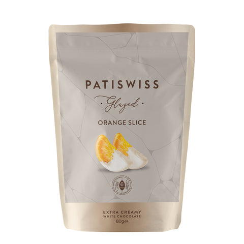 Glazed Beyaz Çikolatalı Portakal Dilimi, 80G