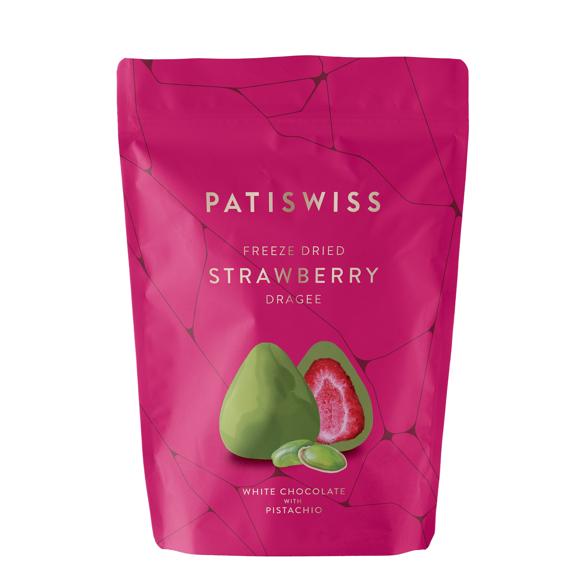 Antep Fıstıklı Beyaz Çikolatalı Çilek Draje | PATISWISS – Patiswiss