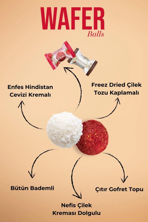 Wafer Çilekli Yoğurt Kaplamalı ve Dolgulu Gofret, 150G