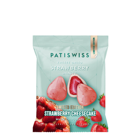 Beyaz Çikolatalı Çilekli Cheesecake Çilek Draje, 50G