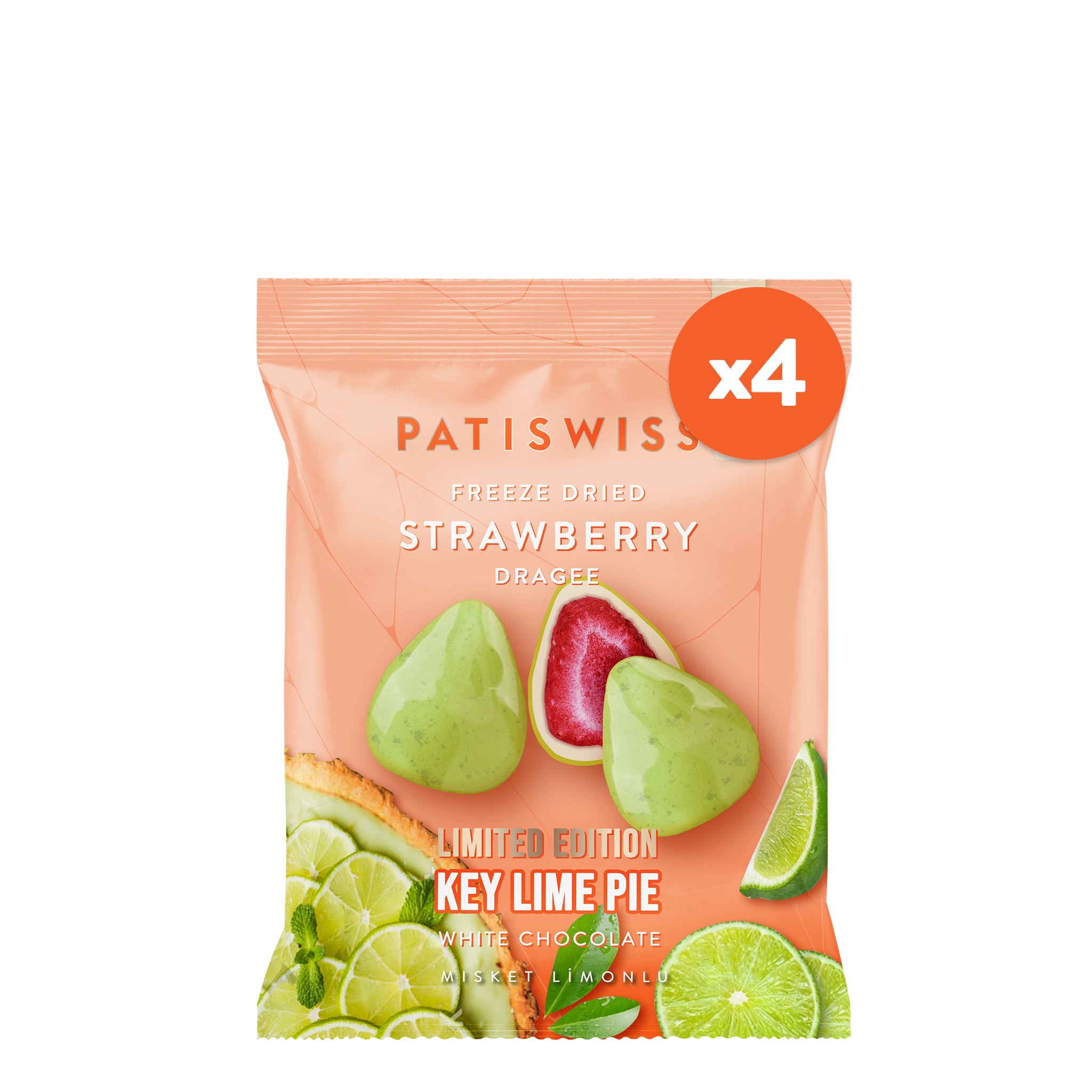 Beyaz Çikolatalı Misket Limonlu Çilek Draje | PATISWISS – Patiswiss