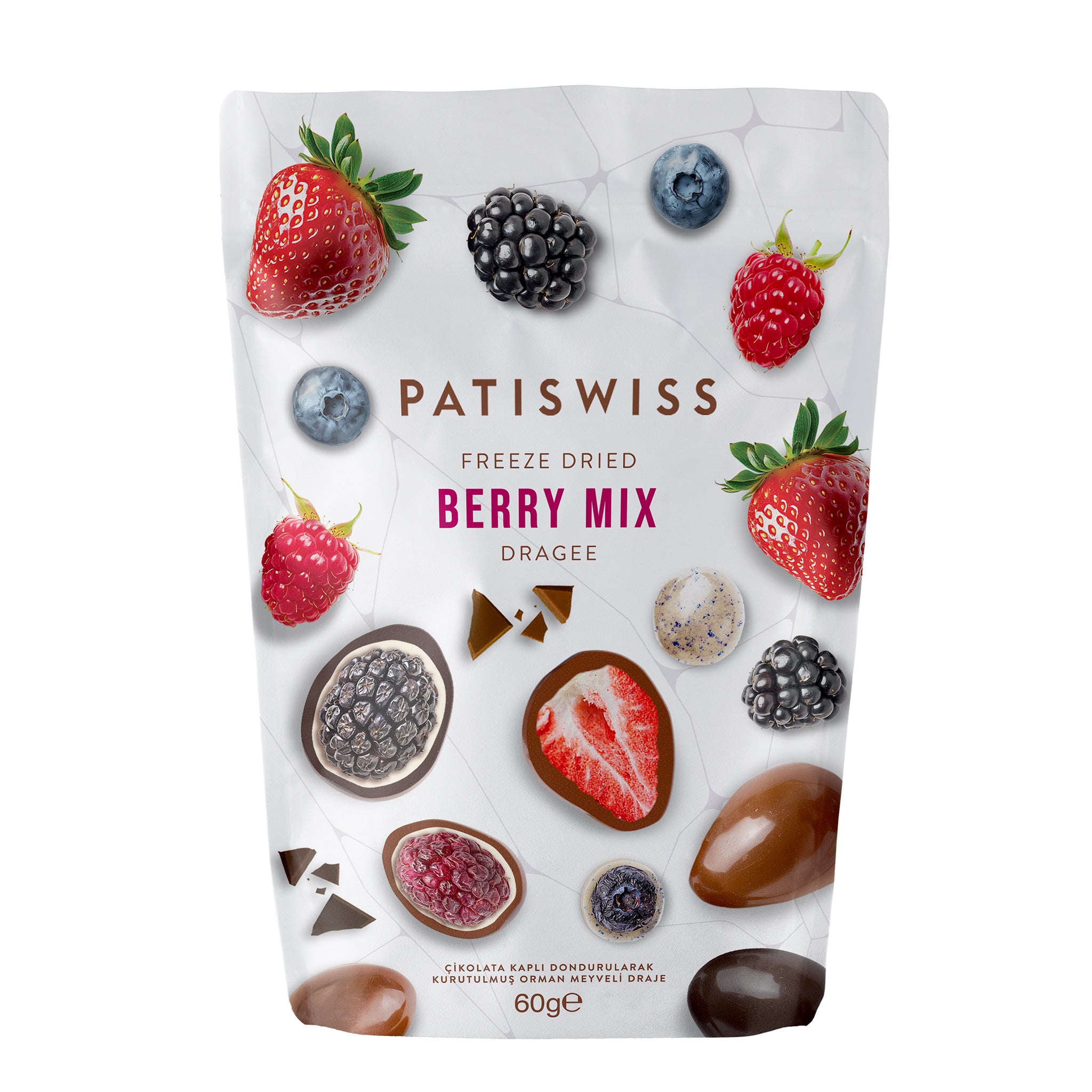 Berry Mix Meyveli Çikolata Draje | Patiswiss