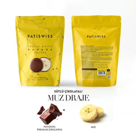 Sütlü Çikolatalı Muz Draje, 80G