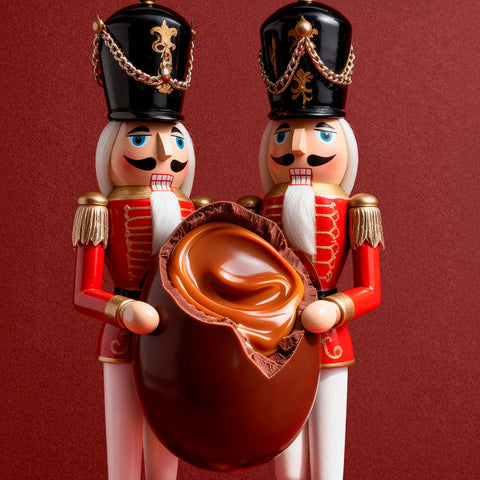 Egg Tuzlu Karamel Dolgulu Yılbaşı Sütlü Çikolata, 200G