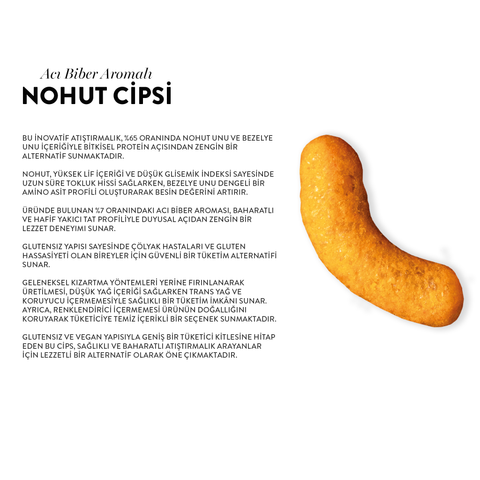 Acı Biber Aromalı Nohut Cips, 50G x 6 Adet
