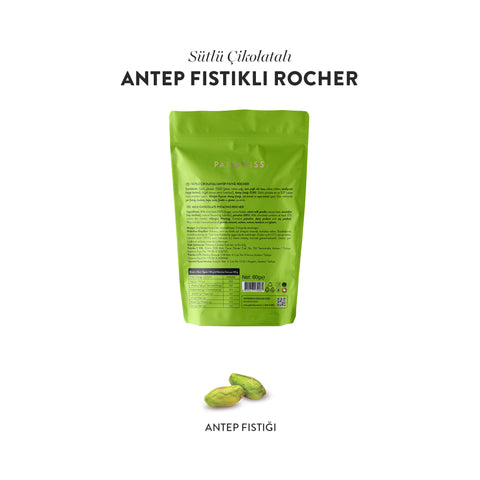 Rocher Sütlü Çikolatalı Antep Fıstıklı, 80G