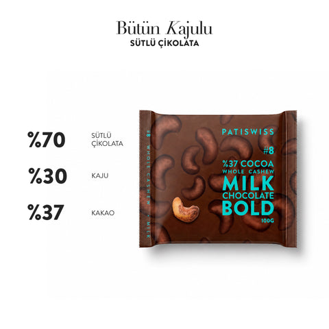 Bold Tüm Kajulu Sütlü Çikolatalı Tablet 100g