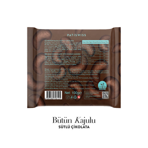 Bold Tüm Kajulu Sütlü Çikolatalı Tablet 100g