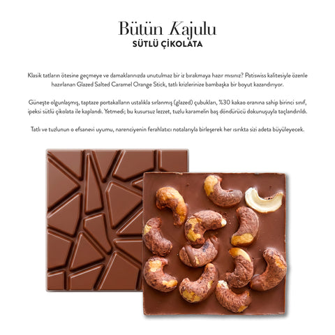 Bold Tüm Kajulu Sütlü Çikolatalı Tablet 100g