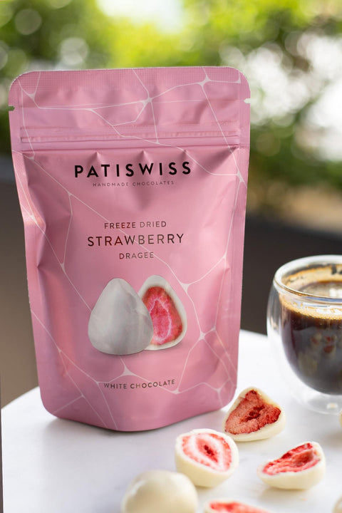 Beyaz Çikolatalı Çilek Draje, 80G x 6 Adet