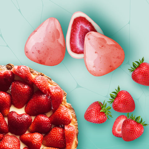 Beyaz Çikolatalı Çilekli Cheesecake Çilek Draje, 50G