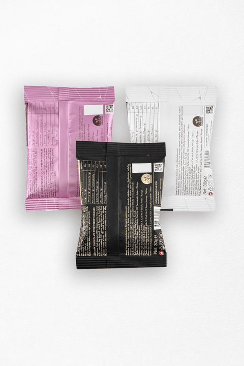 Bite Size Sütlü, Bitter, Beyaz Çikolatalı Çilek Draje, 30G x 3 Adet