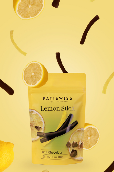 Bitter Çikolatalı Limon Çubukları, 80G