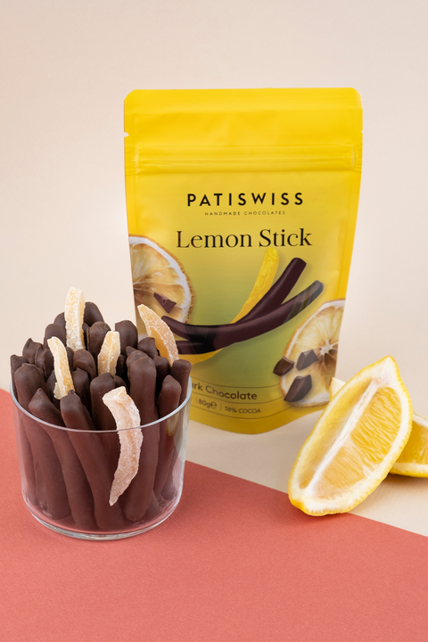 Bitter Çikolatalı Limon Çubukları, 80G