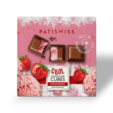 Cool Cubes Çilekli Sütlü Çikolata, 88G