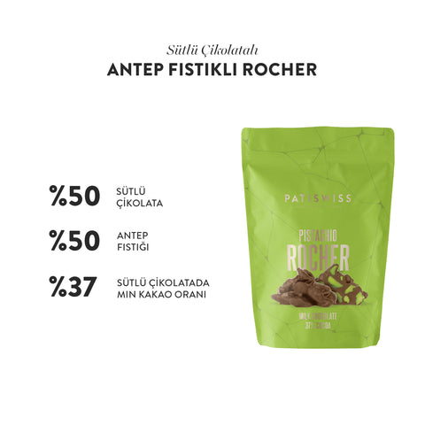 Rocher Sütlü Çikolatalı Antep Fıstıklı, 80G