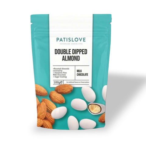 Patislove Sütlü Çikolatalı Çift Kaplı Badem Draje, 100G