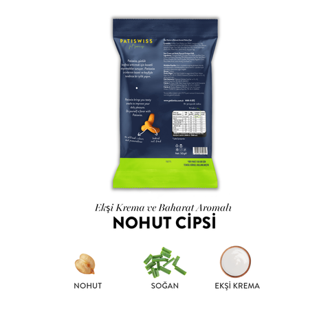 Ekşi Krema ve Baharat Aromalı Nohut Cips, 50G