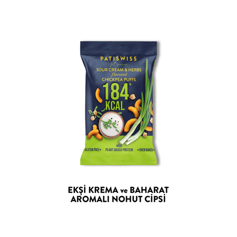 Ekşi Krema ve Baharat Aromalı Nohut Cips, 50G x 6 Adet