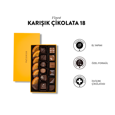 Finest Karışık Çikolata, 18 Adet