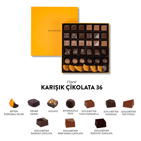 Finest Karışık Çikolata, 36 Adet