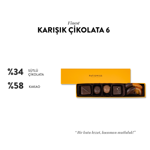 Finest Karışık Çikolata, 6 Adet