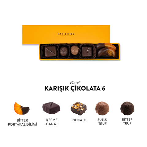 Finest Karışık Çikolata, 6 Adet