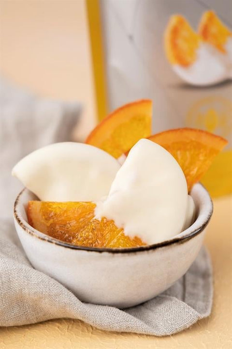 Glazed Beyaz Çikolatalı Portakal Dilimi, 80G