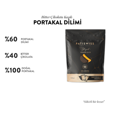 Glazed İkramlık Tek Tek Paketli Portakal Dilimi, 150G