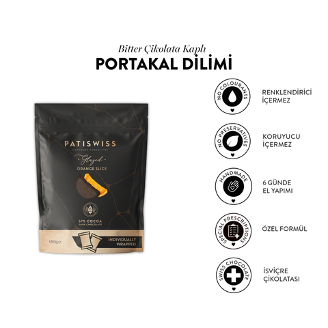 Glazed İkramlık Tek Tek Paketli Portakal Dilimi, 150G