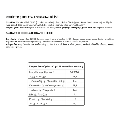 Glazed İkramlık Tek Tek Paketli Portakal Dilimi, 150G