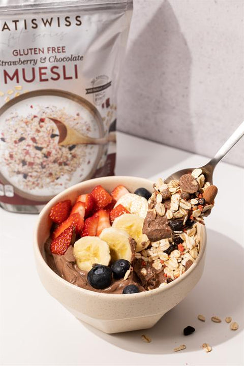 Glutensiz Çilekli ve Çikolatalı Müsli Doypack, 300G